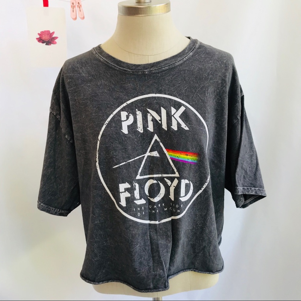 Pink Floyd crop top shirt size Large